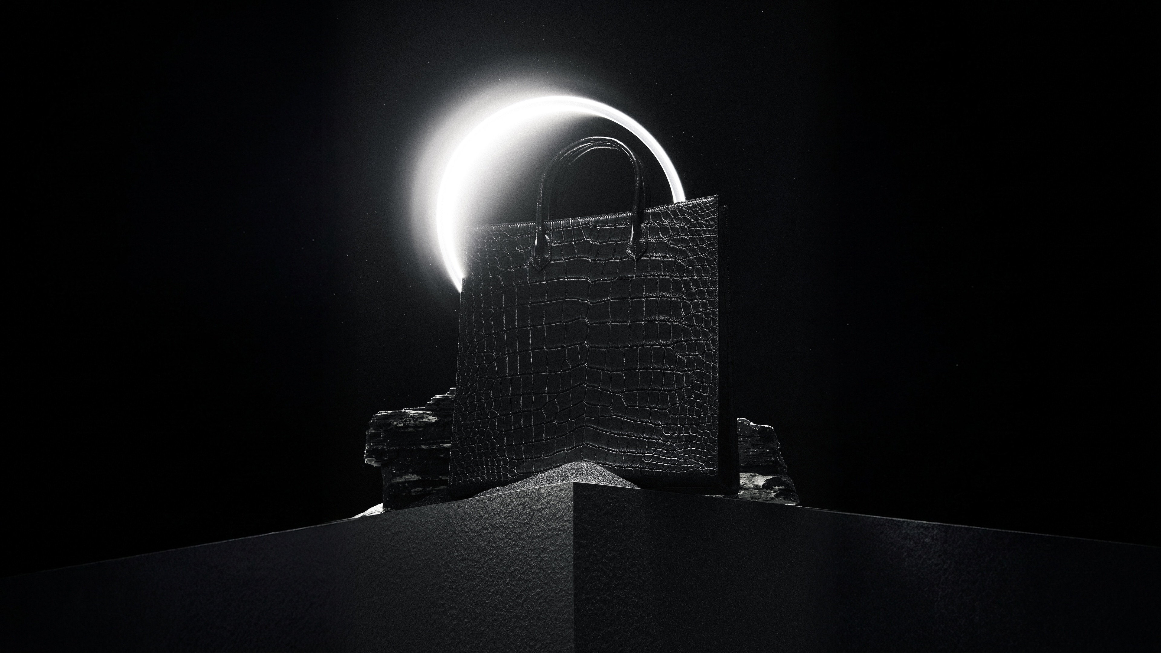 NOCTURNE — the crocodile tote beneath an eclipse